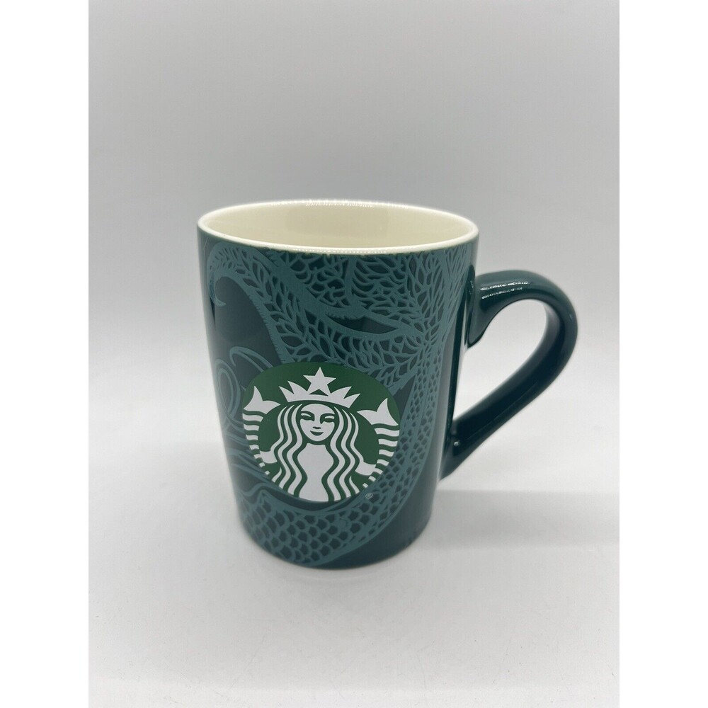 Starbucks 2020 Sea Green Siren/Mermaid Mug Coffee Cup Ceramic White - 10oz